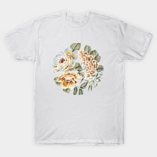 Circular Pastel Flowers T-Shirt